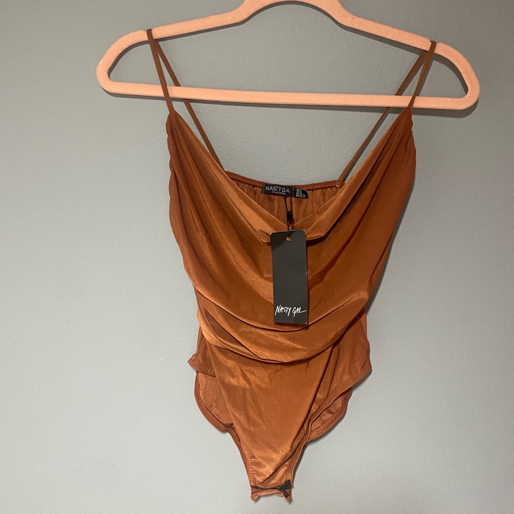 Nasty Gal Cowl Neck Bodysuit